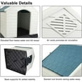 thumbnail image 4 of ZYPPP Plastic Dog House, Pet Dog Kennel Water Resistant for Small Medium Sized Dogs with Door, Indoor & Outdoor Use (32.7" H), 4 of 9