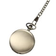 thumbnail image 2 of Miangastore 1PC Retro Two-faced Smooth Pocket Watch Alloy Classic Delicate Quartz Pocket Watch (Bronze Color), 2 of 8