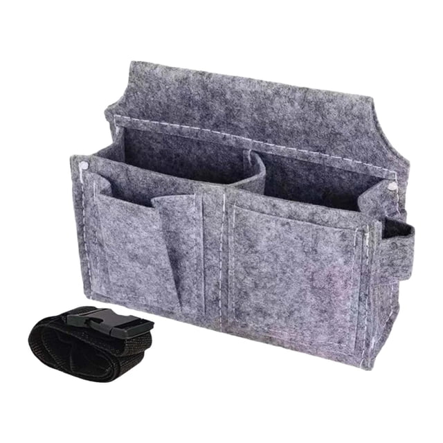 Bolsa de herramientas de cintura para electricista, organizador de herramientas, bolsillo de cintura profesional para Gris oscuro