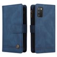 thumbnail image 3 of Case for Samsung Galaxy A02S Cover Zipper Pocket Wallet Case Magnetic Protective - Blue, 3 of 5