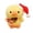 C, variant on Christmas Duck Plush Toy Stuffed Animal | Cute Cartoon Design Wearing Red Santa Hat Holding Candy Cane Accessory Christmas Gift Holiday Decoration