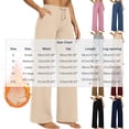 thumbnail image 3 of Lcziwo Women's Fleece Yoga Pants Drawstring Wide Leg Casual Soft Trousers Workout Fitness Work Thermal Pants with Pockets Blue,XL, 3 of 9