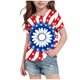 thumbnail image 2 of Odeerbi Chicos Niñas 4 de Julio Camiseta Manga Corta Día de La Independencia Camiseta Gráfica, 2 of 6