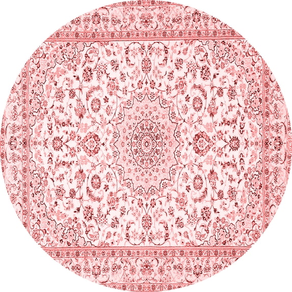 Ahgly Company Indoor Round Persian Red Traditional Area Rugs, 6' Round
