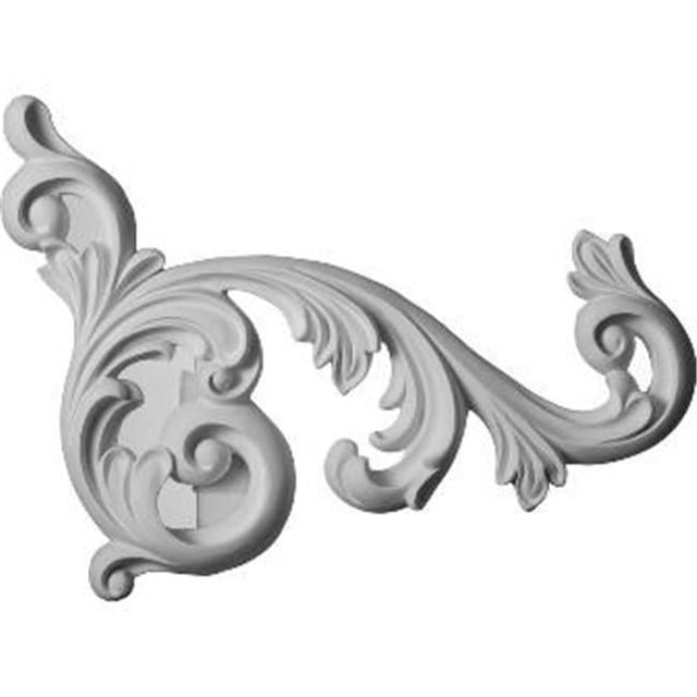Ekena Millwork ONL16X20ED-R 15.75 In. W X 19.62 In. H X 1.37 In. P Architectural accent - Edwards Onlay- Right
