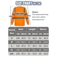 thumbnail image 7 of FEOYA Hi Vis Shirts for Men Reflective Tops Hi Viz t-Shirt Long Sleeve Reflective Workwear Work Pullover Breathable for Warehouse Construction Handling 2XL, 7 of 7