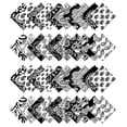 thumbnail image 2 of Soimoi 40Pcs Block & Paisley Print Precut Fabrics Strips Roll Up 1.5 inches Cotton Jelly Rolls For Quilting - White & Black, 2 of 9