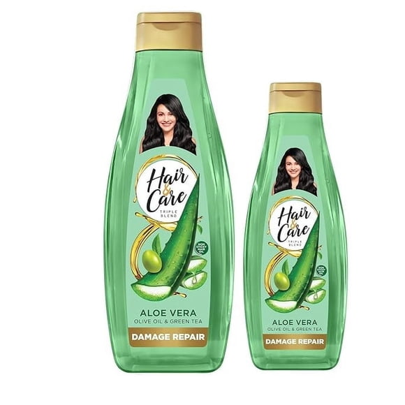 Refurbished Hair & Care Triple Blend Damage Repair Non-Sticky Hair Oil, 300 ml/100 ml