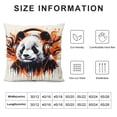 thumbnail image 5 of Orinice Panda Headphones Modern Art Graphic Decorative Throw Pillow Cover for Home Couch Living Room Bed Sofa 24x24in, 5 of 5
