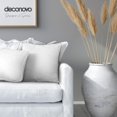 thumbnail image 3 of Deconovo Designer Series Jacquard Cushion Cover for Sala de estar Floral Pattern Fundas de cojines Juego de 2, Glacier Grey, 16x16 Inch, 3 of 7