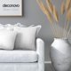 thumbnail image 3 of Deconovo Designer Series Jacquard Cushion Cover for Sala de estar Floral Pattern Fundas de cojines Juego de 2, Glacier Grey, 16x16 Inch, 3 of 7