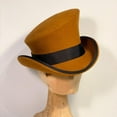 thumbnail image 3 of Hats Asymmetric Top Hat Wool Hat Unisex Fashion Ribbon Decorative Accessory for Men and Women Steam Punk Style Unique Design, 3 of 5