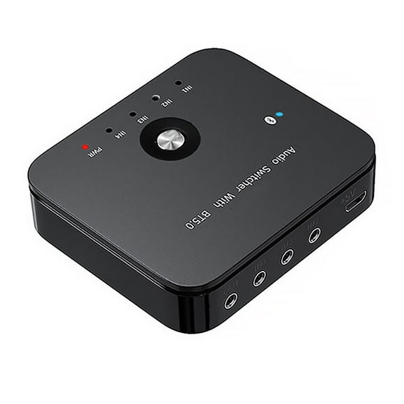 AMERTEER 3.5mm Audio Adapter Switcher Laptop Tablet Remote Control Bluetooth-compatible Receiver Switch Box Converter Multimedia Supplies