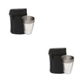 thumbnail image 4 of Toystoory Juego de 4 tazas de acero inoxidable para exteriores Mini con bolsa de cuero cubierta Type1 NO1, 4 of 6