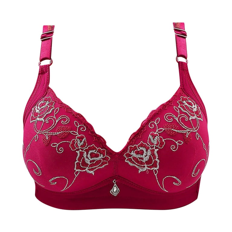 SBYOJLPB The Summer I Turned Pretty Woman'S Comfortable Breathable Bra  Underwear No Rims Clearance (Red) 