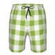 thumbnail image 3 of Fotbe White Green Plaid Trajes de Baño Estampados para Hombre, Shorts de Verano de Secado Rápido, Ropa de Playa, Bañadores-Large, 3 of 6