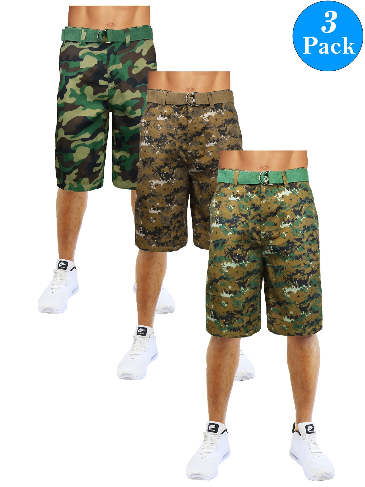Young Big Boys Fashion Camouflage Cotton Shorts Sleep Gym Workout Shorts Active Training Shorts
