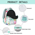 thumbnail image 4 of Boho Style Bookbag for Women - Retro Floral Print Backpack with 17" Laptop Compartment | Spacious Campus Backpack for School, Work & Commuting, 4 of 6