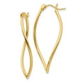 thumbnail image 1 of Beautiful 14k Polished Fancy Hoop Earrings, 1 of 2
