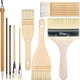 thumbnail image 1 of Juego de Brochas para Glasear Cerámica de 9 Piezas, Brochas para Glasear con Manejar de Madera de Diferentes Formas, Adecuadas para Cerámica, 1 of 5