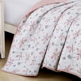 thumbnail image 3 of 2/3 PCS Kids Bedspread Set Dragonfly and Dandelion Print Reversible Quilt, 3 of 7