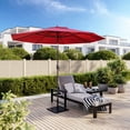 thumbnail image 7 of BELLEZE Crank to Open 9 Foot Outdoor Umbrella UV resistant Water Repellent Cover Shade Canopy Auto Tilt Home, 7 of 7