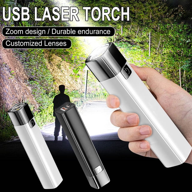 Xihbxyly La Mejor Oferta Linternas Recargables de Alto Lumen, Linterna Led Brillante, Cable Usb, Linterna Portátil Potente para Acampar