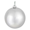 thumbnail image 1 of Adorno Navideño Vickerman Esplendor Plateado Bola Brillante 3 cm, 1 of 1