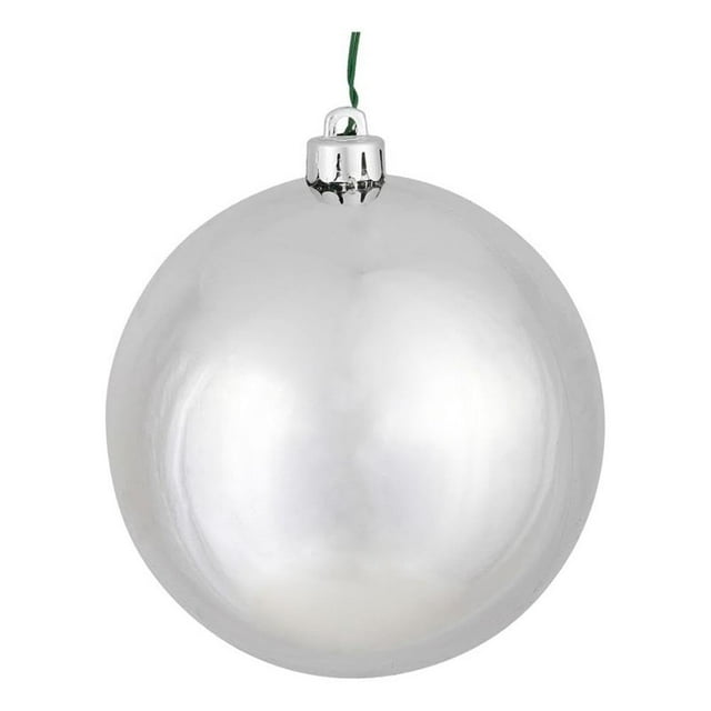 Adorno Navideño Vickerman Esplendor Plateado Bola Brillante 3 cm