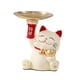 thumbnail image 3 of Bandeja de almacenamiento de gato de resina, estatua de gato, bonito adorno, llavero moderno, organizador de escritorio para gabinete, dormitorio, Beige, 3 of 8