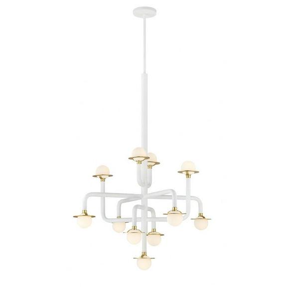 P5511-706-L-George Kovacs Lighting-Tubular - 44W 2 LED Chandelier-23.75 Inches Tall and 29.375 Inches Wide