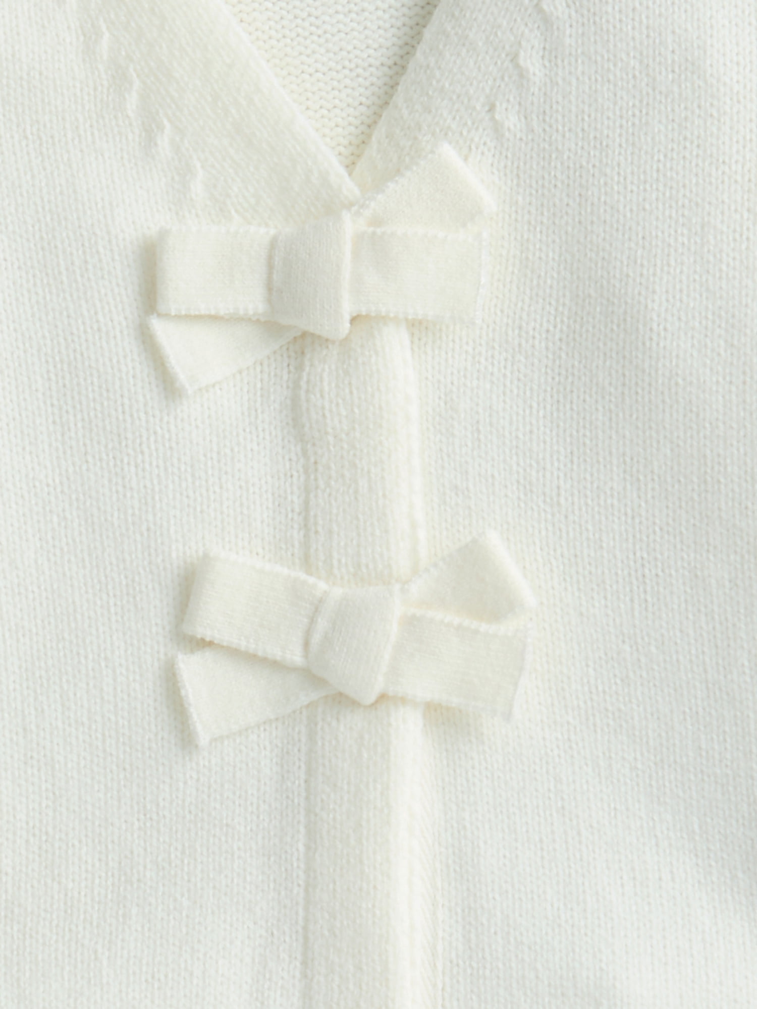 Wonder Nation Toddler Girls' Bow Front Cardigan Sweater with Long Sleeves, Sizes 12M- 5T