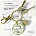 thumbnail image 5 of Dad Daughter Gutsy Goodness Bronze Keychain Little Girl Yesterday Friend Today Jewelry From Father Gift, 5 of 8