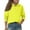 Yellow #014, variant on Knosfe Girls' Long Sleeve Polo Shirt Classic Solid Color Soft Top School Uniform Casual Wear for Kids Army Green 140