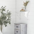 thumbnail image 2 of DecMode 31" x 7" 1-Tier White Scroll Wall Shelf, 2 of 9