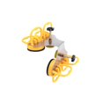 thumbnail image 2 of QualitChoice Seamless Seam Setter Seam Joining Leveling Metal Setter 90 Degree Seam Stone Yellow Four Suction Cup, 2 of 6