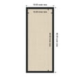 thumbnail image 5 of Kate and Laurel Framed Fabric Pinboard 18 x 42, Neutral Weave Printed Linen Decorative Bulletin Board for Use as a Vision Board or Wall Organization, Bethany Black Frame, 5 of 8