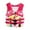 Pink, variant on LIIPEE Girls Boys Swimwear Sleeveless Zip Up Coast Guard Approved Life Vest Swimsuit Kids Sweet Beach Pool Party Buoyancy Life Vest,Blue,7-10 Years