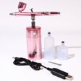 thumbnail image 1 of Portable Mini Air Compressor Kit  Rechargeable Airbrush Paint Spray Gun for Nail Art  Tattoo  Craft  Cake，Black, 1 of 4
