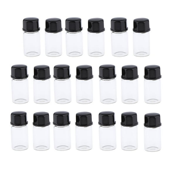 20Pcs 3ml Essential Oil Bottles Glass Vials For Perfumes Lip