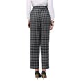 thumbnail image 3 of INSPIRE CHIC Women's Houndstooth Pant for Professional and Stylish Office Look Wear S Black, 3 of 5