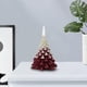 thumbnail image 5 of Vela perfumada con forma de árbol de Navidad sexy, adorno de vela con forma de árbol 3D, estatua artesanal blanco rojo, 5 of 9