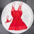 thumbnail image 1 of 2 piezas de ropa de dormir Sexy de moda de talla grande, lencería de noche para mujer, conjunto de pijama de encaje con cuello en V Sexy, camisón con tirantes xuanjing  unisex, 1 of 2