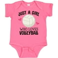 thumbnail image 3 of Inktastic Just a Girl Who Loves Volleyball Girls Baby Bodysuit, 3 of 5
