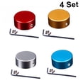 thumbnail image 3 of LOLIPPYY Guitar Effect Footswitch Topper 4 Sets Rubber Mat Blue Gold Wine Red Silver for Music Performance, 3 of 8