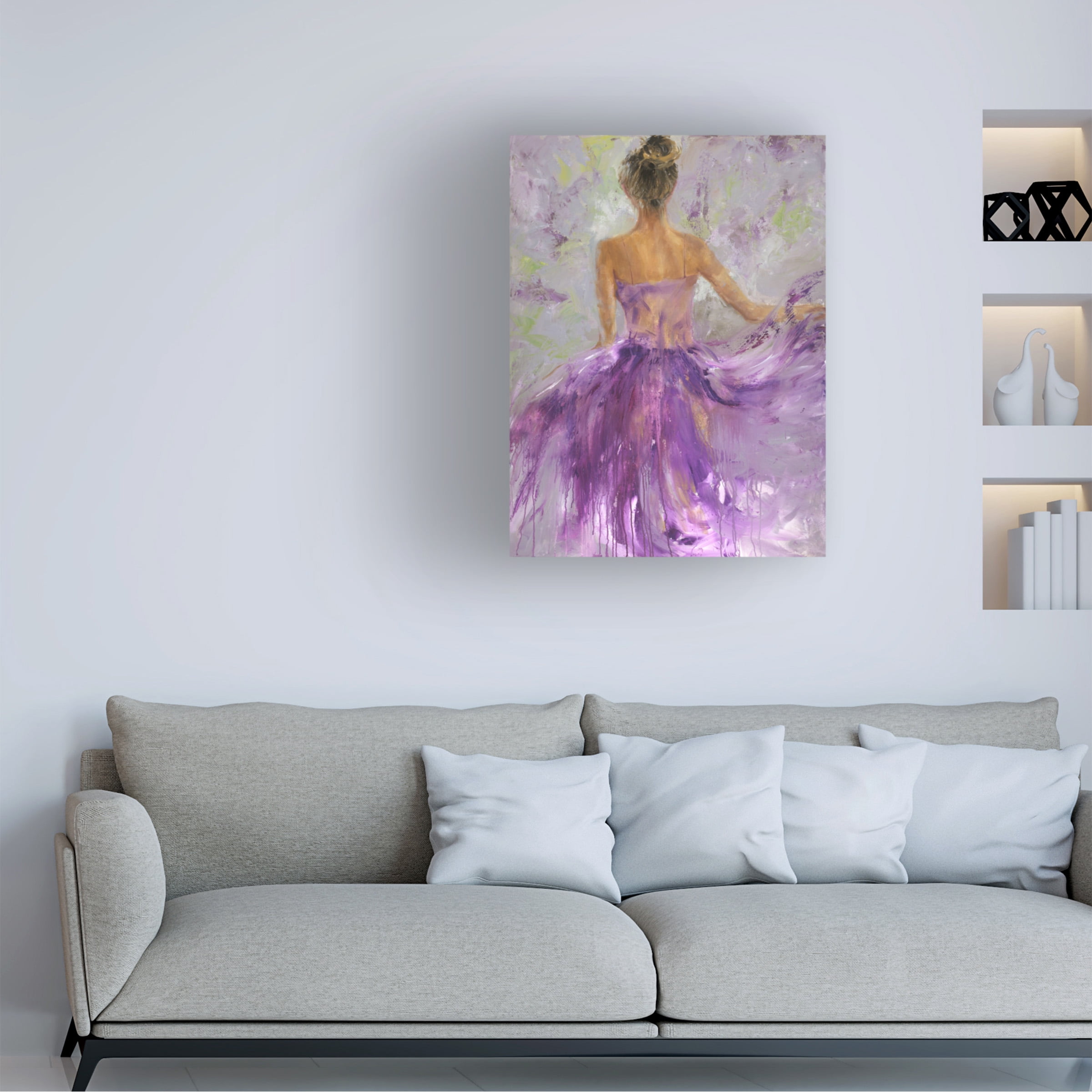 Julie Joy 'Flowing Vision I' Canvas Art