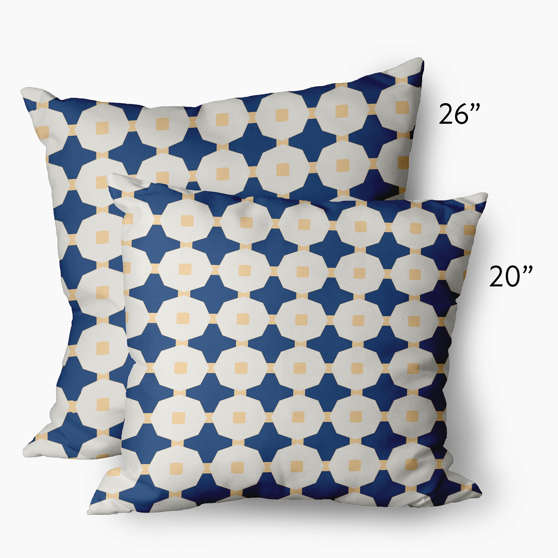26" x 26" Simply Daisy Button Up Decorative Throw Pillow