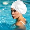 thumbnail image 6 of Kadlawus 7Pcs Oversized Silicone Swim Cap for Adults, High Elasticity Waterproof Swimming Hat, Large Head Long Hair Swim Cap for Men and Women, 6 of 9