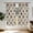 Geometric Diamond Beige Pattern-1, variant on Geometric Diamond Beige Pattern Pinch Pleated Blackout Curtains, Thermal Insulated Curtains with Hooks & Rings, Privacy Protection Gifts for Housewarming Holiday,40x63in(102x160cm)