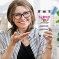 thumbnail image 2 of Best Grammy Gifts From Grandson Funny Travel Tumbler Gifts for Grammy From Granddaughter Christmas Birthday Presents From Grandchildren - 20oz White Grammy Water Cup With Straw and Lip, 2 of 6